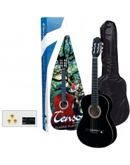 TENSON Classic guitars 4/4-Player Pack Guitar black