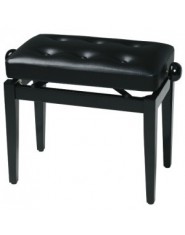 GEWApure Piano bench FX black high gloss Black seat, leather P/U 2
