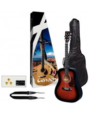 TENSON Acoustic Guitar Player Pack Guitar violinburst