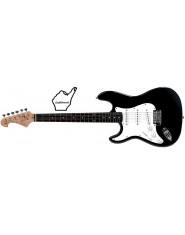 TENSON E-Guitars California ST Special Lefthand, black